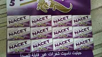 100 NACET Stainless Double Edge Razor Blades Made Russia Men's Razors