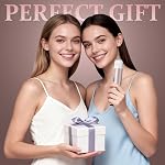 Electric Razor for Women, IPX7 Waterproof Bikini Pubic Hair Trimmer, Flawless Legs Face Shaver, Rose Gold