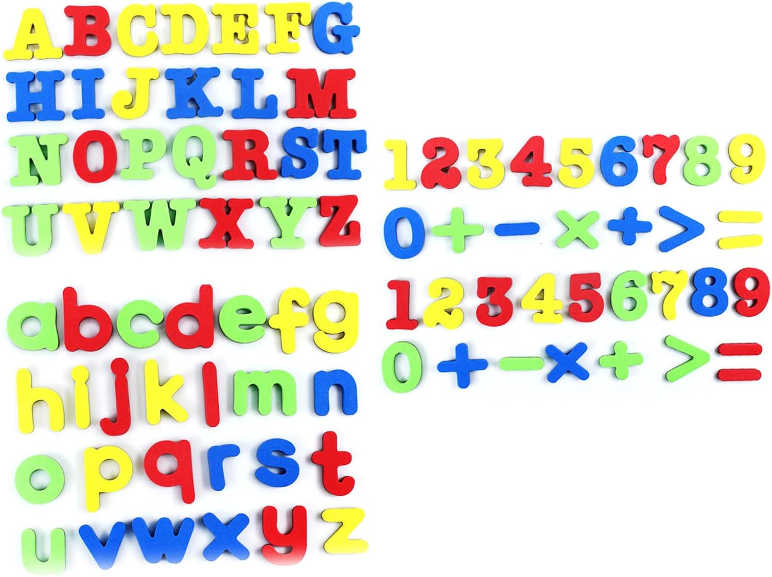 SagaSave Magnetic Fridge Magnets Kit with Bright Color Educational Learning Tool for Fridge Decoration Educating Spelling Easy to Use (3 Styles)