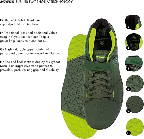 Miniatura 4 de Endura Unisex-Adult MT500 Burner Mountain Cycling Flat Shoe