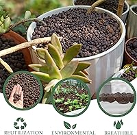 Vista 6 de Suministros hidropónicos de arcilla expandida Leca de 6 libras para plantas de jardín de interior (6 libras)