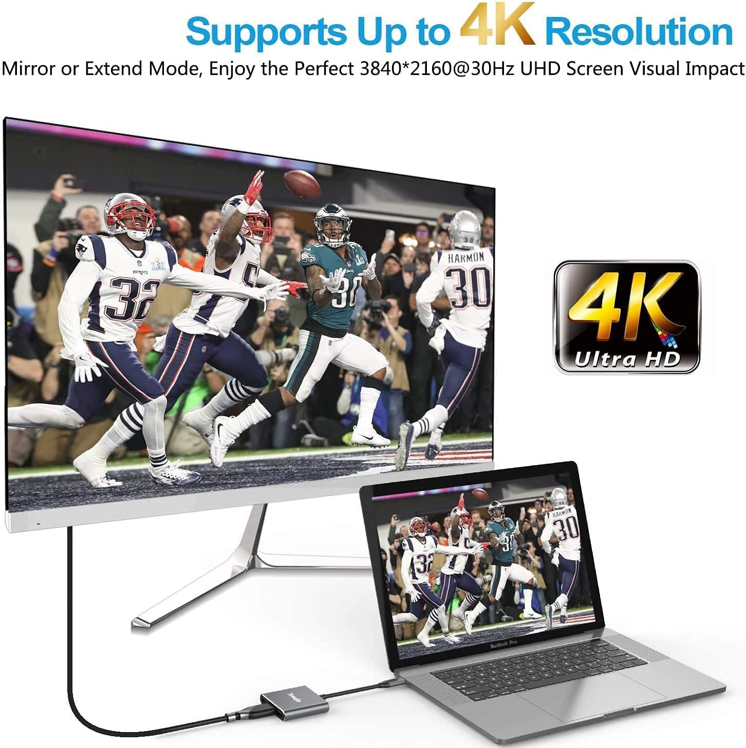 Frее Shірріng Ovеr $50 USB C to HDMI Multiport Adapter Tuwejia USB 3.1 Gen 1 Thumderbolt 3 to HDMI 4K Video Converter/USB 3.0 Hub Port PD Quick Charging Port with Large Proj