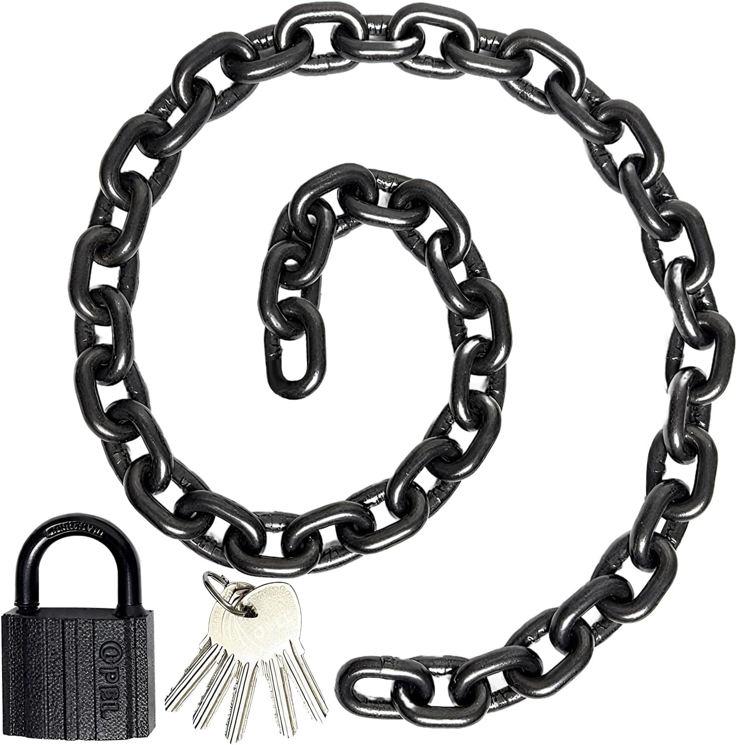 G80 Mn Steel Chain Lock, Heavy-Duty Anti-Theft Chain Lock with 5 Keys – for Bike, Motorcycles, Scooters & Gate Security