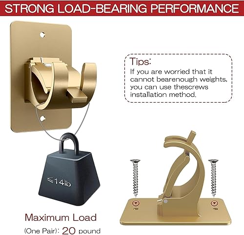 Miniatura 10 de 8 soportes de barra de cortina autoadhesivos, soportes universales de plástico para cortinero, soportes de barra de cortina sin taladro, ganchos