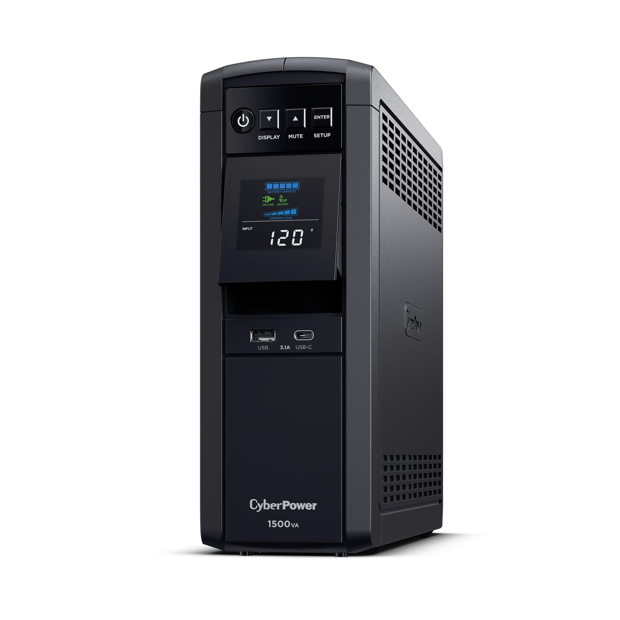 CyberPower CP1500PFCLCD PFC Sinewave UPS System 1500VA1000W 12 Outlets AVR Mini Tower Bundle with CyberPower RCCARD100 Cloud Monitoring Card product thumbnail 4