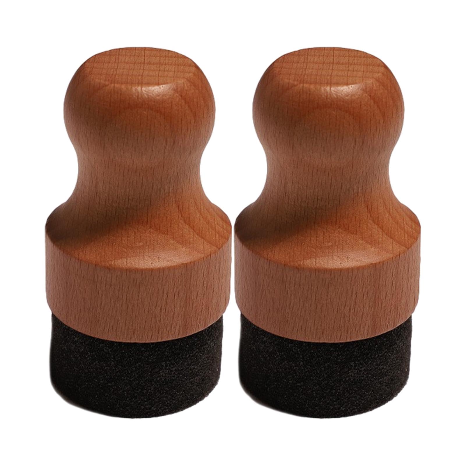 2pcs Cutting Board Oil & Wax Applicator Set for Food Grade Mineral Oil on Cutting Board, Wood Applicator Butcher Block Cream Oil Applicator for Utensils, Wooden Surfaces