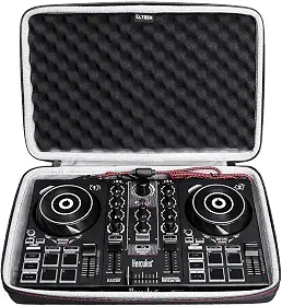 LTGEM DJ Controller Case para Hercules DJControl Inpulse 200 / DJControl Inpulse 200 MK2 - Bolsa protetora de viagem de armazenamento rígido (apenas capa)