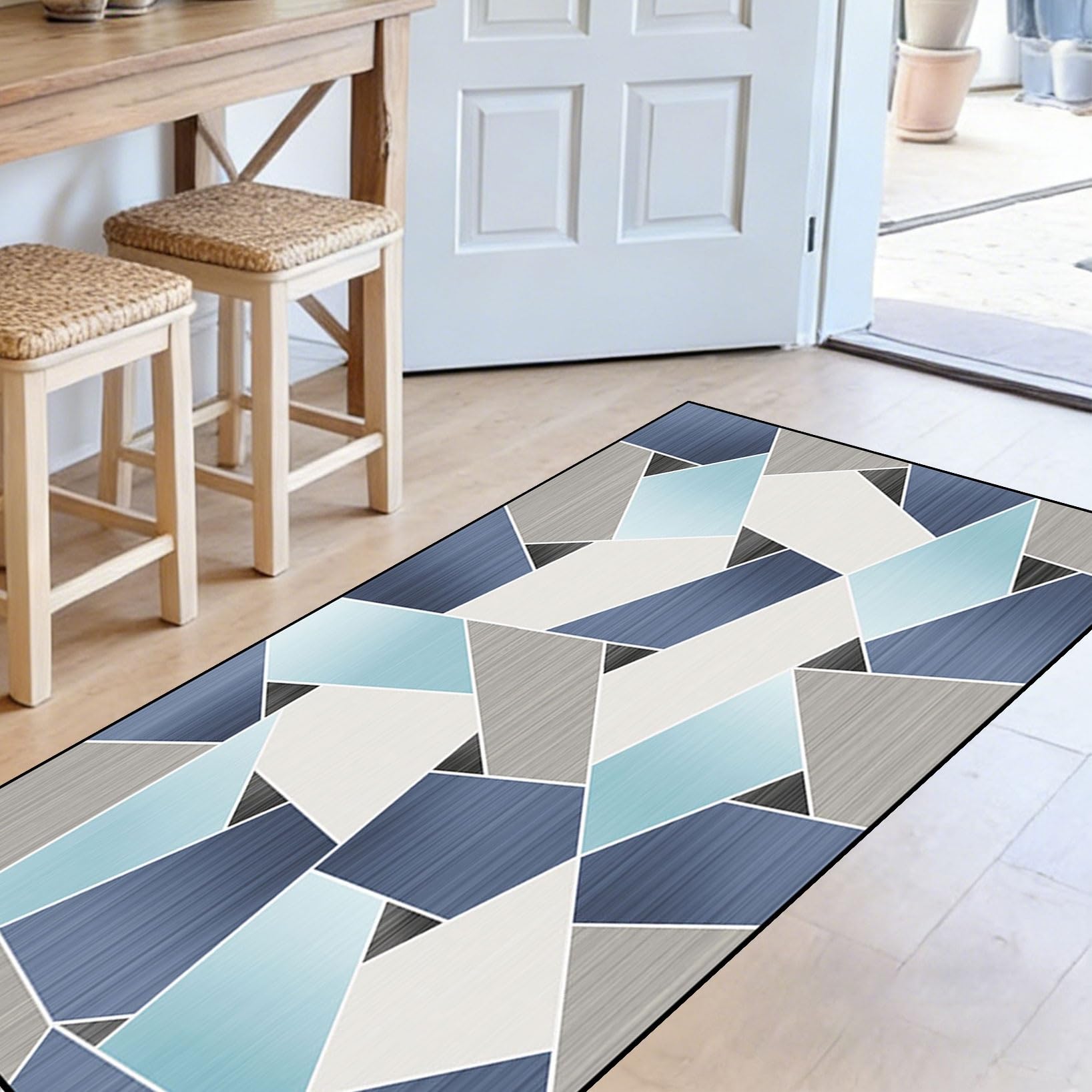 Tapis de cuisine lavable contre les glissades et les taches tapis vinyle antidérapant