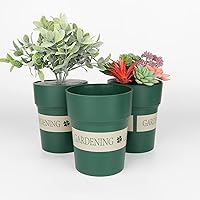 Vista 17 de Maceta con compartimento oculto seguro y secreto, ocultador de llaves secretas, oculta una caja fuerte secreta para llaves (negro 2)