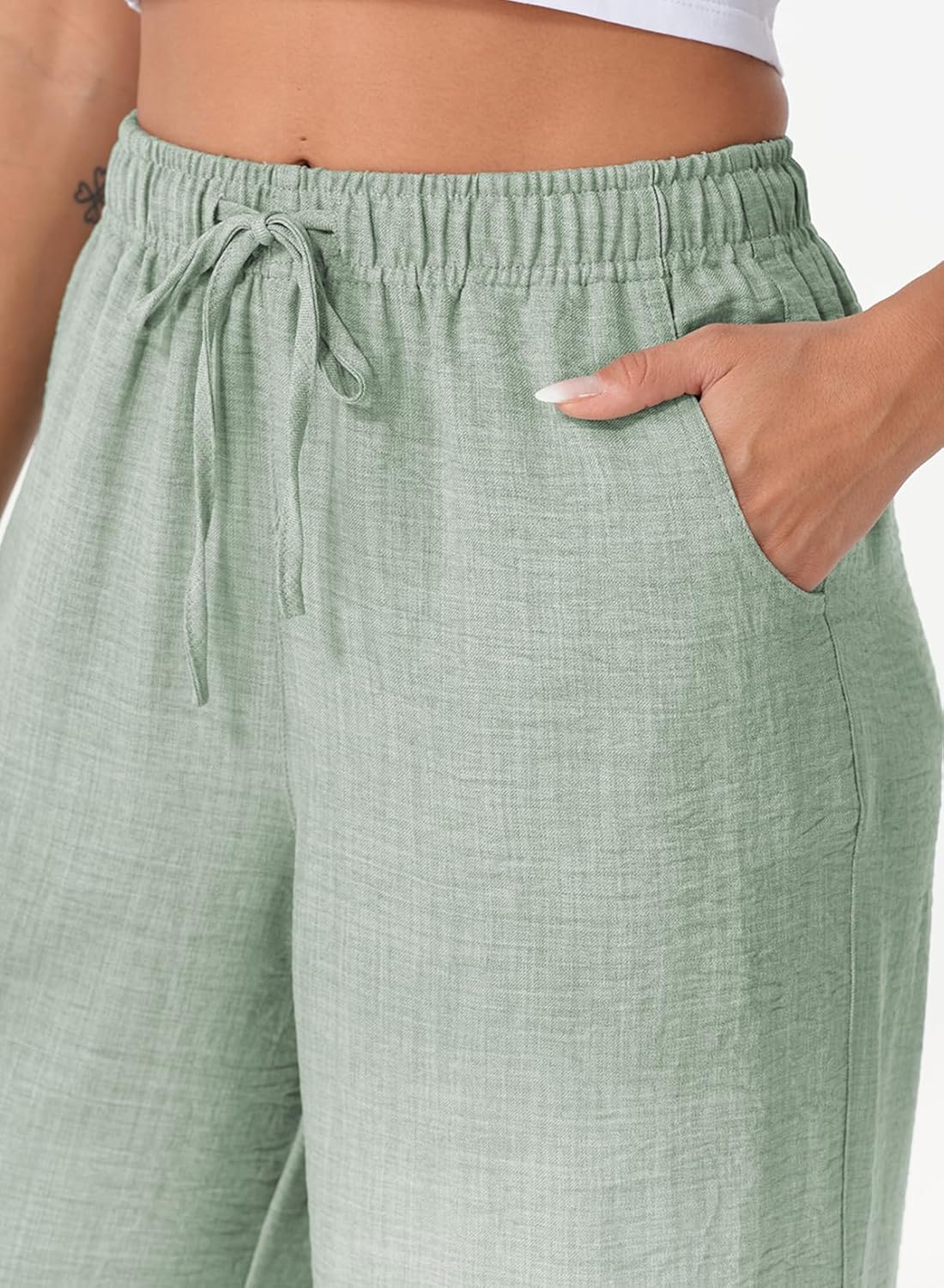 EVALESS Women's Baggy Wide Leg Palazzo Pants - Image 5