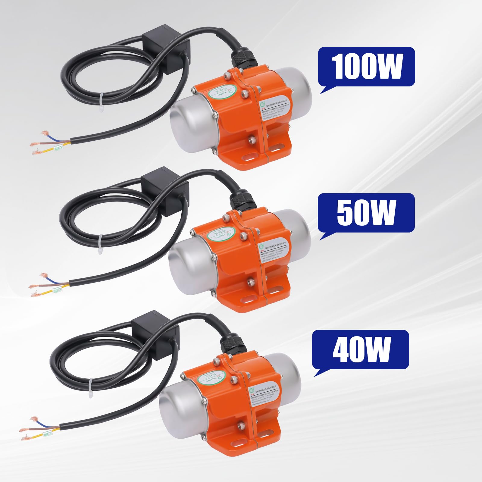 Vibrationsmotor Unwuchtmotor Asynchronous Vibrator Motor 40/50/100W 3000 U/Min Motoren aus Kupfer- und Aluminiumlegierungen Für Bergbau, Bauwesen, Energie usw. (100W)