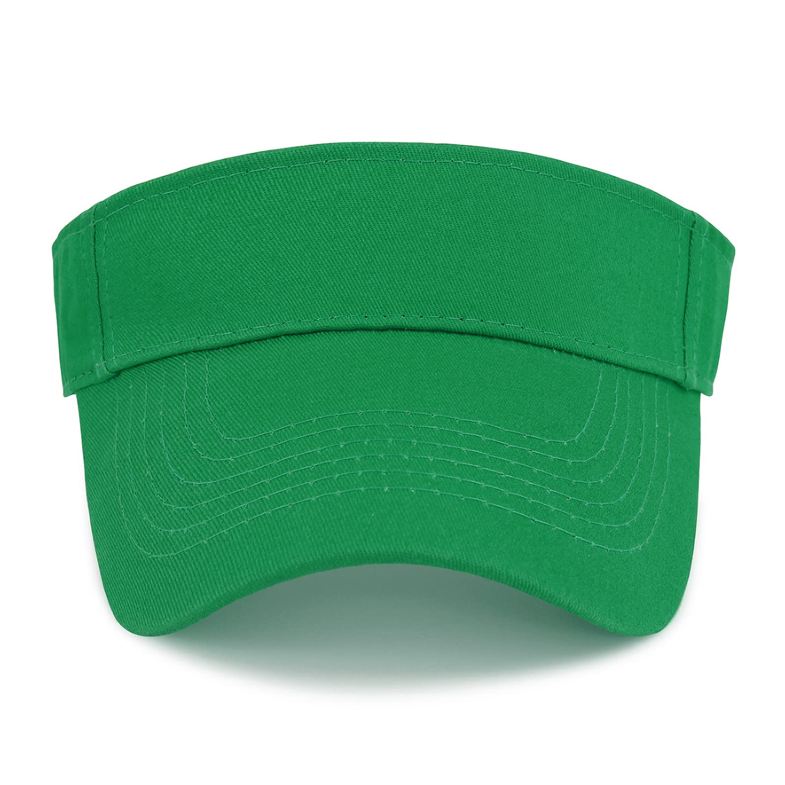 Viseras solares unisex para mujeres y hombres, sombreros deportivos de algodón para protección solar, Verde, talla única