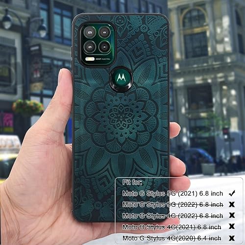 Miniatura 6 de Harryshell Funda de piel con cremallera magnética desmontable y bolsillo para monedas, 12 ranuras para tarjetas, correa de muñeca para Motorola Moto