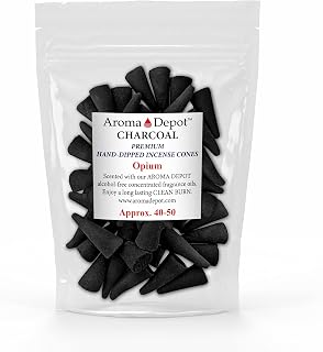 1'' Charcoal TOPFLOW Incense Cones (40-50) (Opium)