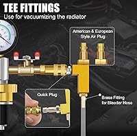 Vista 4 de JIFETOR Kit de herramientas de recambio de refrigerante universal de tipo vacío para sistema de enfriamiento, negro