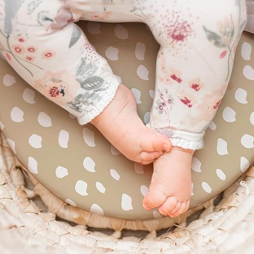 Miniatura 5 de Gllquen Baby Pack N Play Sábanas ajustadas para colchón Pack and Play, mini cunas portátiles, ultra suave, ajuste natural, funda de colchón