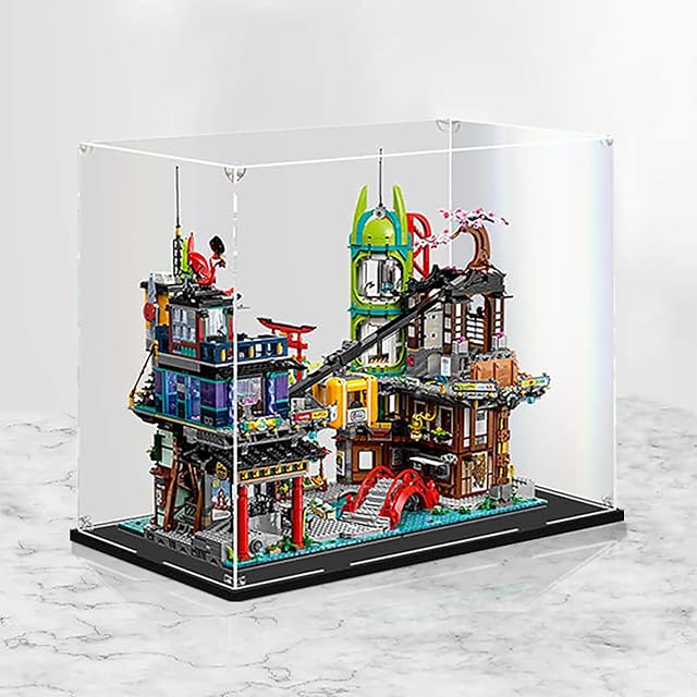 Vitrina acrílica, escaparate expositor transparente, vitrina de figura, vitrina para colección