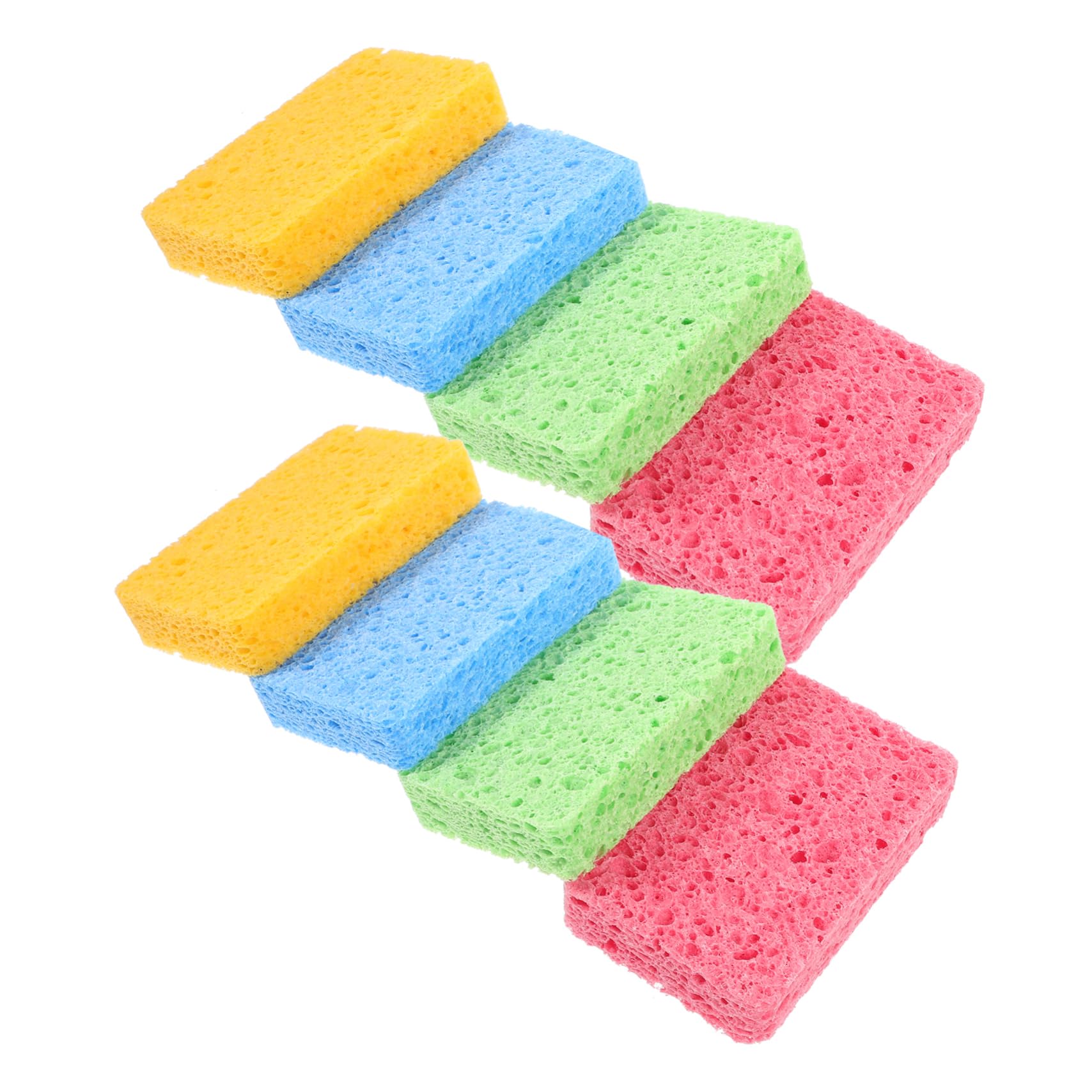 Amazon｜8個木材パルプ洗浄スポンジ食器洗いパッドキッチンスクラブ