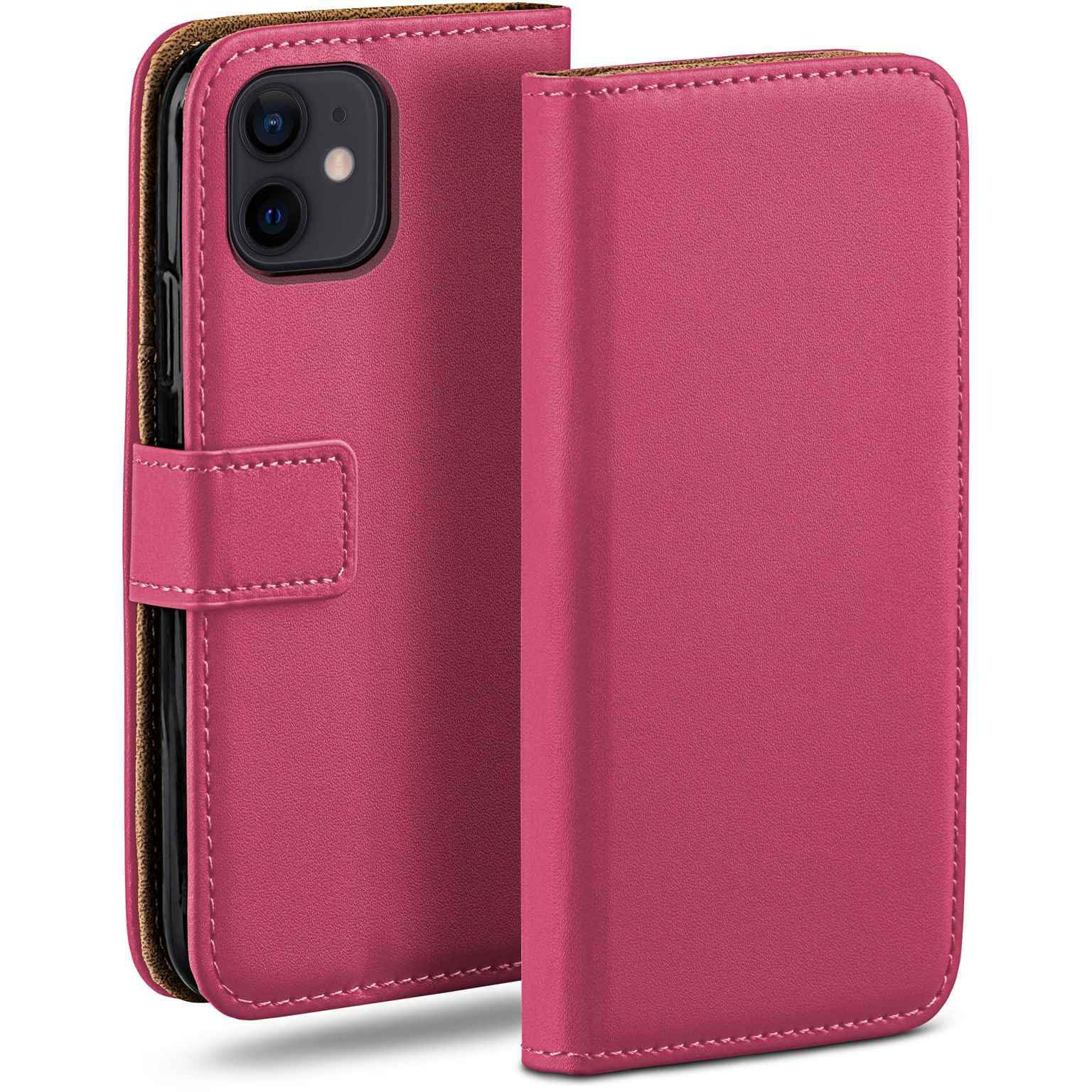 Funda libro iPhone 12 Mini con tarjetero carcasa cuero vegano protección 360 grados moex 8