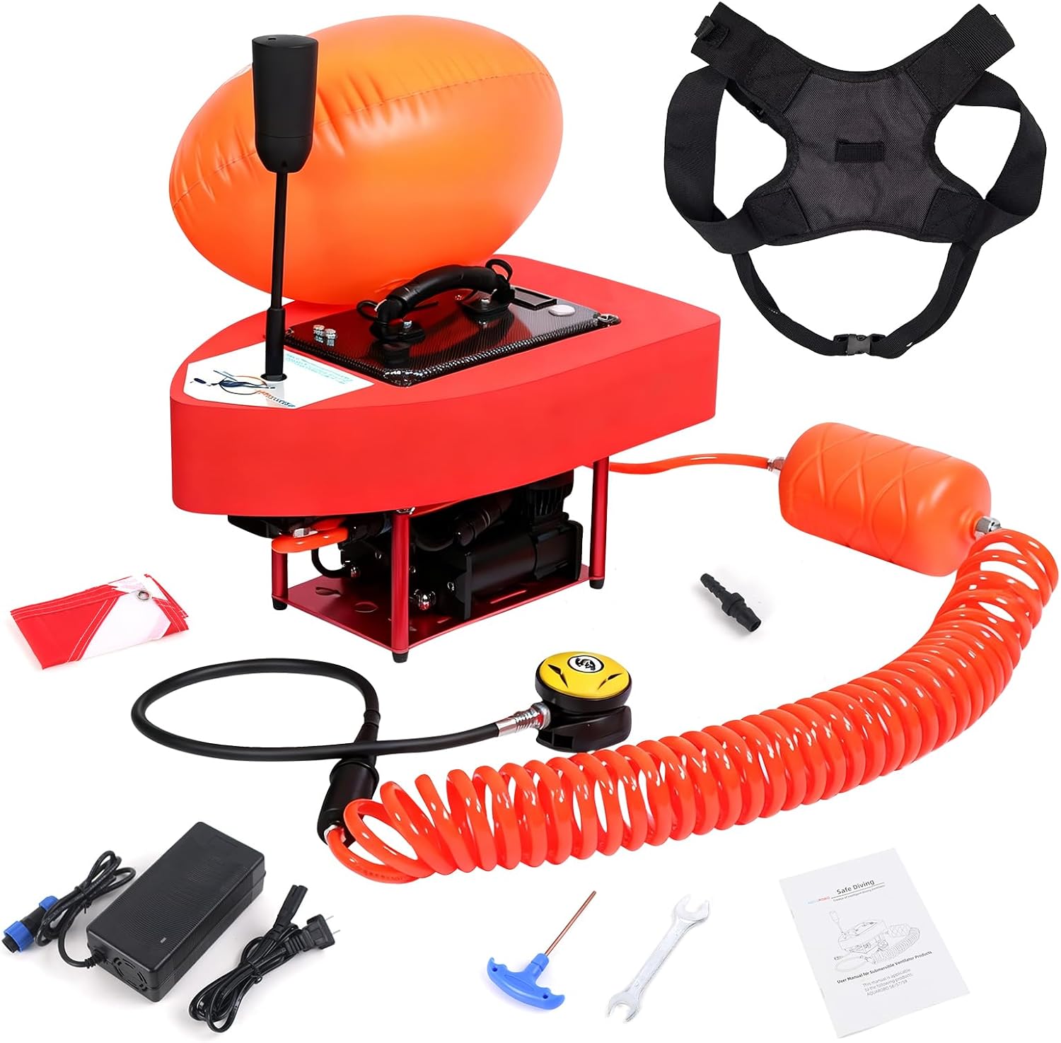 Scuba Tank, Tankless Scuba Diving System, Dive Portable Lungs for Diving\Underwater Fishing\Underwater PhotographyMaintenance Work (S6, 4.5 Hours)