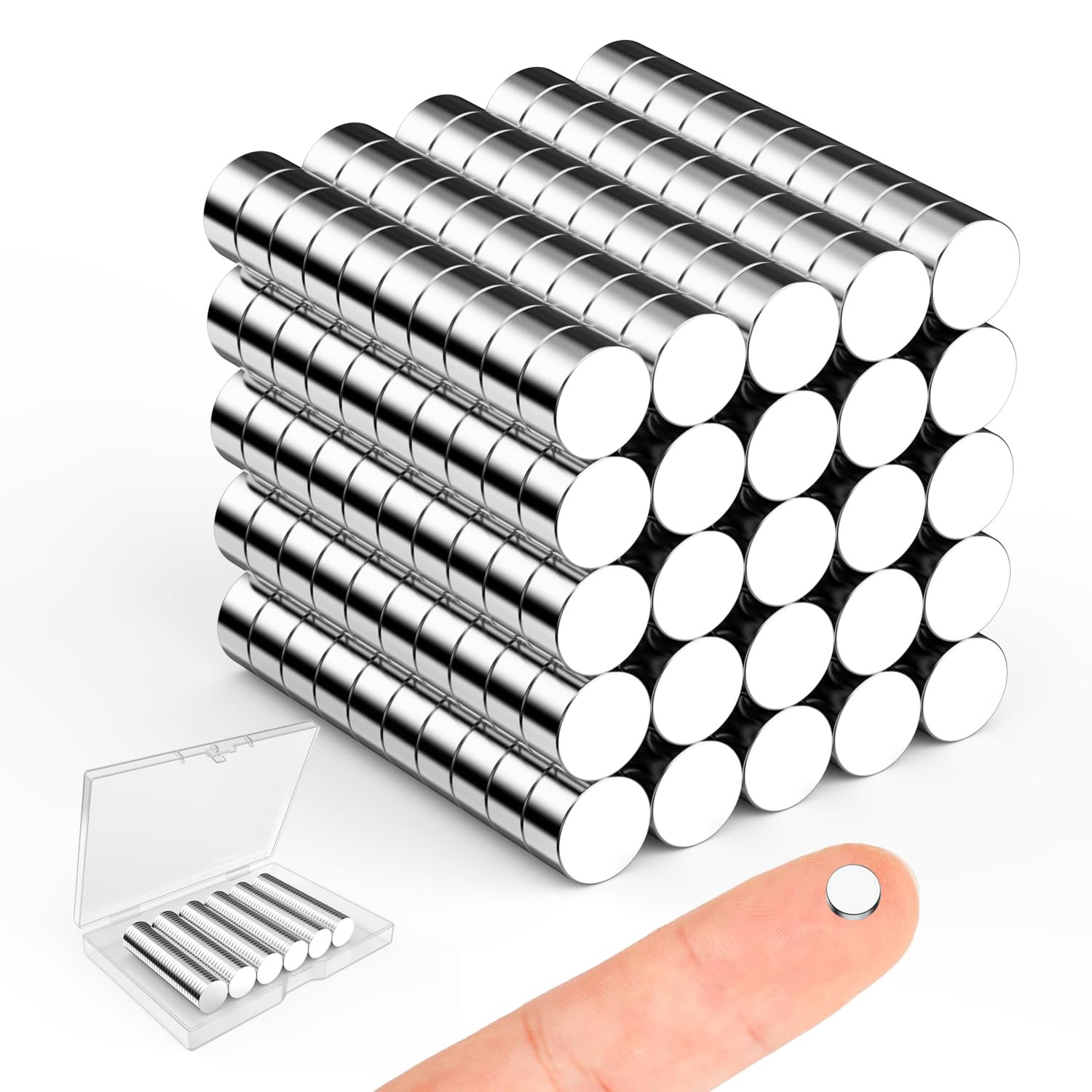 Magnets for Crafts, 5x2mm Small Round Magnetic 250 Pack — Amazon image 9