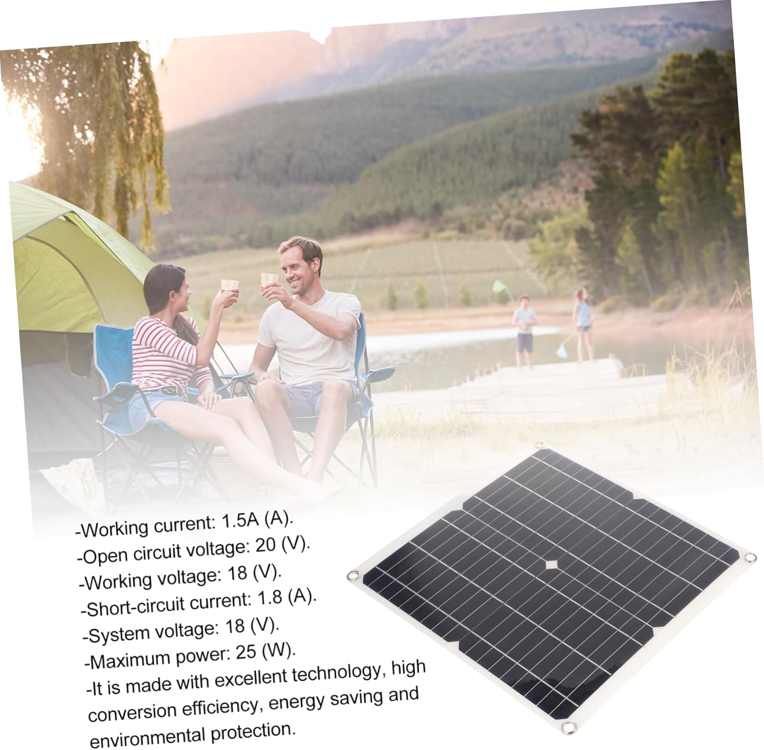 Mikikit Solar Charger Solar Charger Charge Controller Outdoor Emergency Charging Panel Device