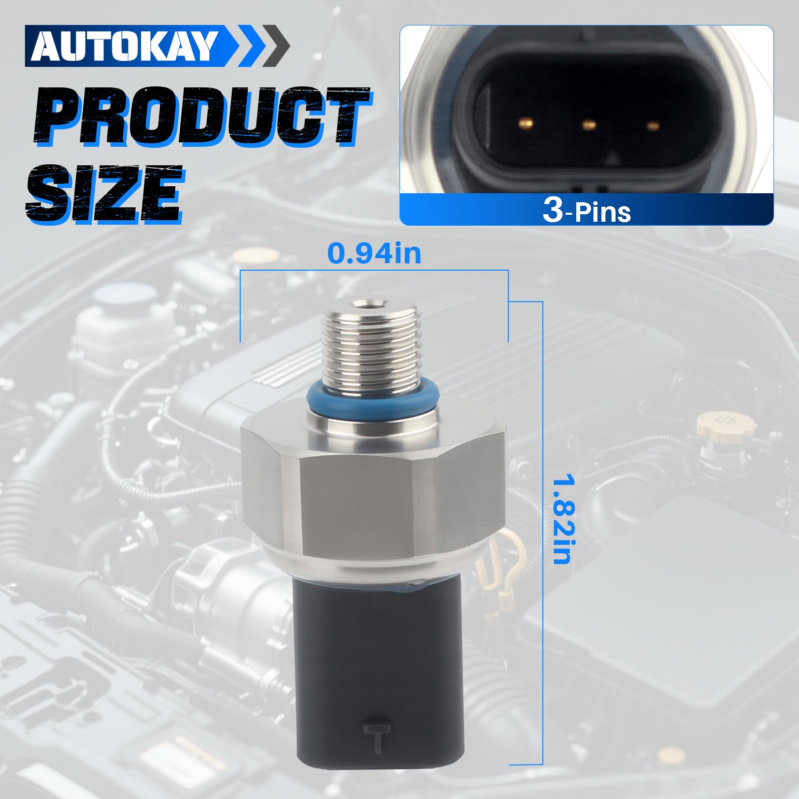Amazon.com: AUTOKAY Fuel Pressure Sensor for Mustang Edge Escape
