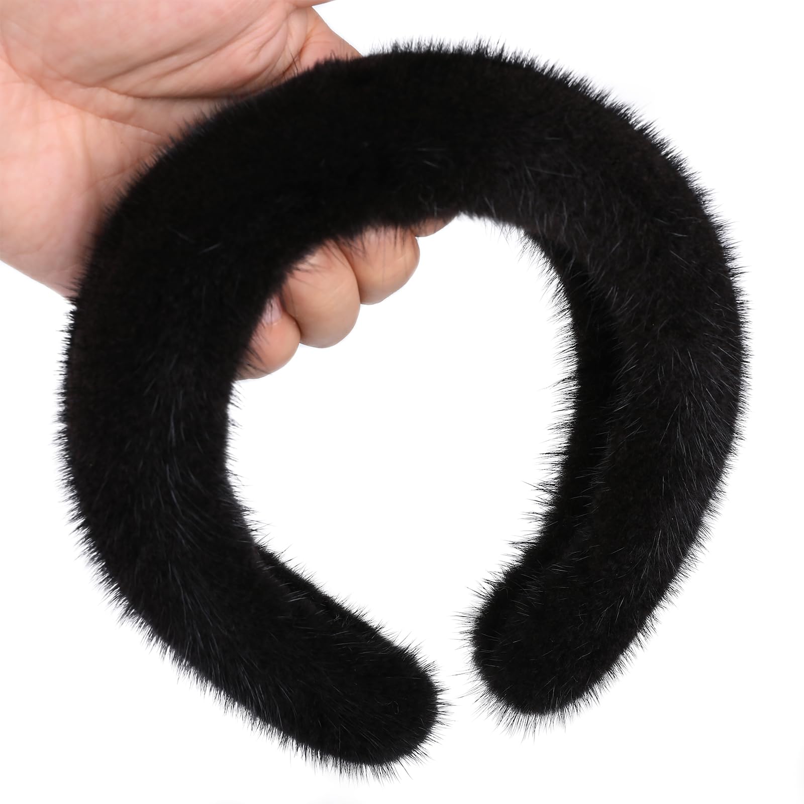 Lux Mink Fur Headband Amazon.com : Women main image 2