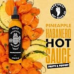 Heartbeat Hot Sauce Pineapple Habanero 2-Pack, 177 mL x2, 5/10 Heat, Tropical Hot Sauce For Tacos, Pizza And Wings