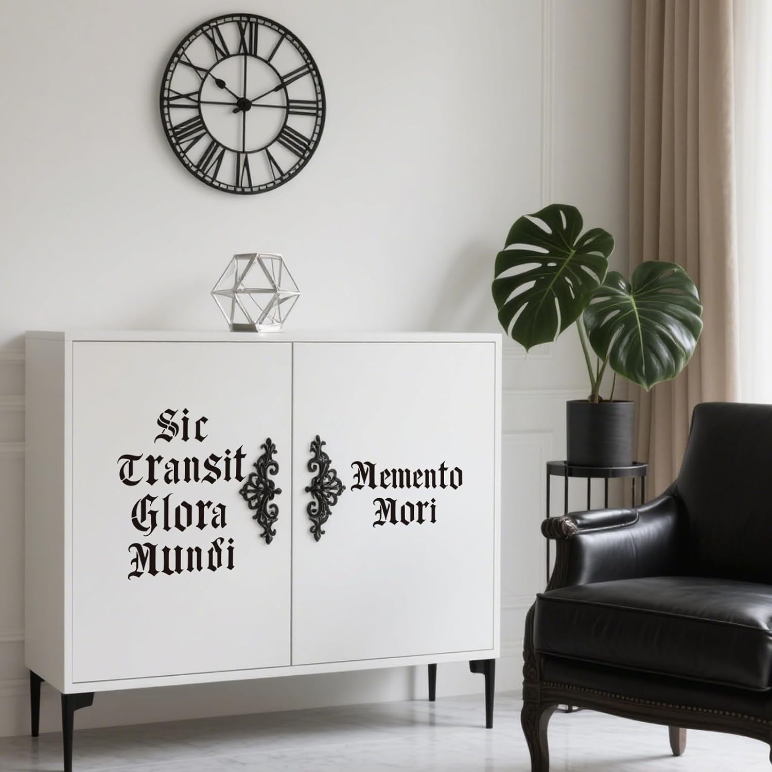 ORIGACH 12 Pcs Gothic Font Stencil Plastic Reusable Old English Stencils Alphabet Number Templates for Drawing Painting on Wall Fabric Furniture