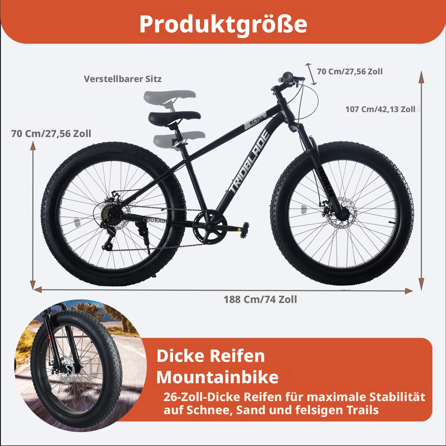 mountainbike 42 rahmen LSLIFE 26