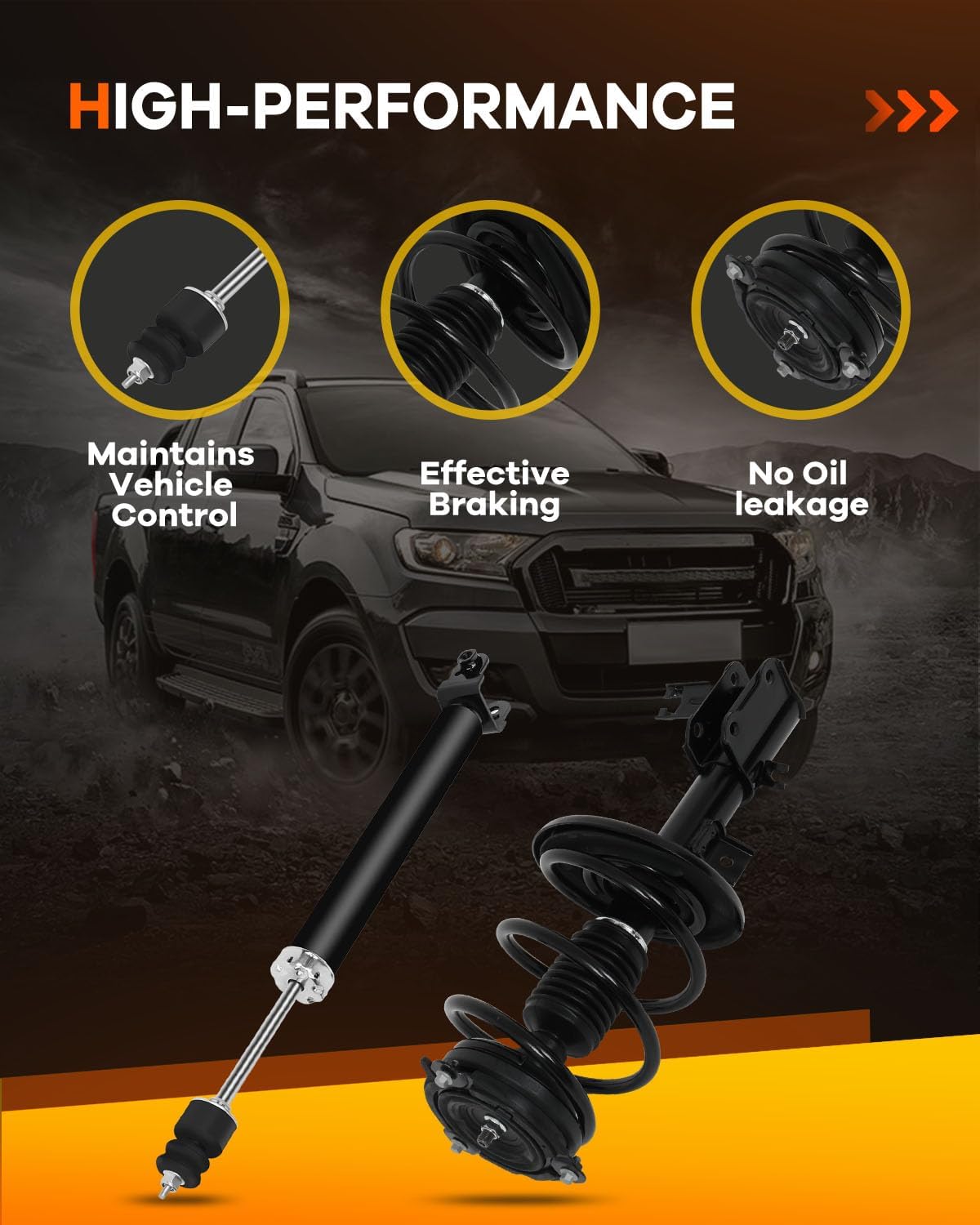 Front Struts and Rear Shocks for Nissan, OCPTY 4x Struts and Shocks Complete Assembly Amortiguadores Fits 2013 2014 2015 2016 2017 for Nissan Altima Quick Struts Assembly with 172902 349075