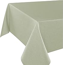Wien Home Modern Table Linen with Stain Resistant All Year Round Green 140 x 280 cm