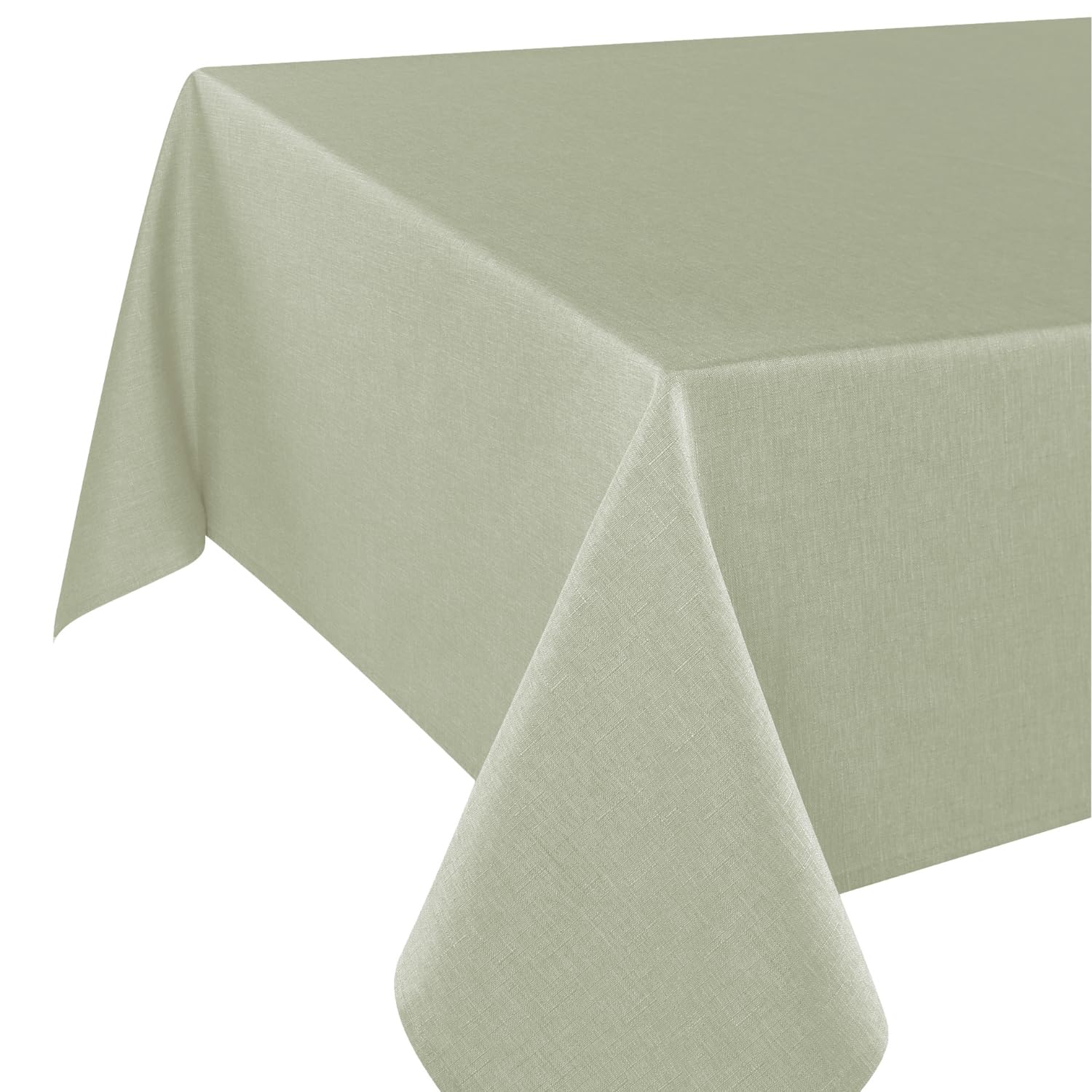 Vienna Home Tablecloth, Modern Table Linen with Stain Protection for All Year Round, Green, 140 x 280 cm