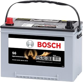 Bosch S6521B High Performance Vehicle Starter Battery - Reliable Power for Cars & Trucks