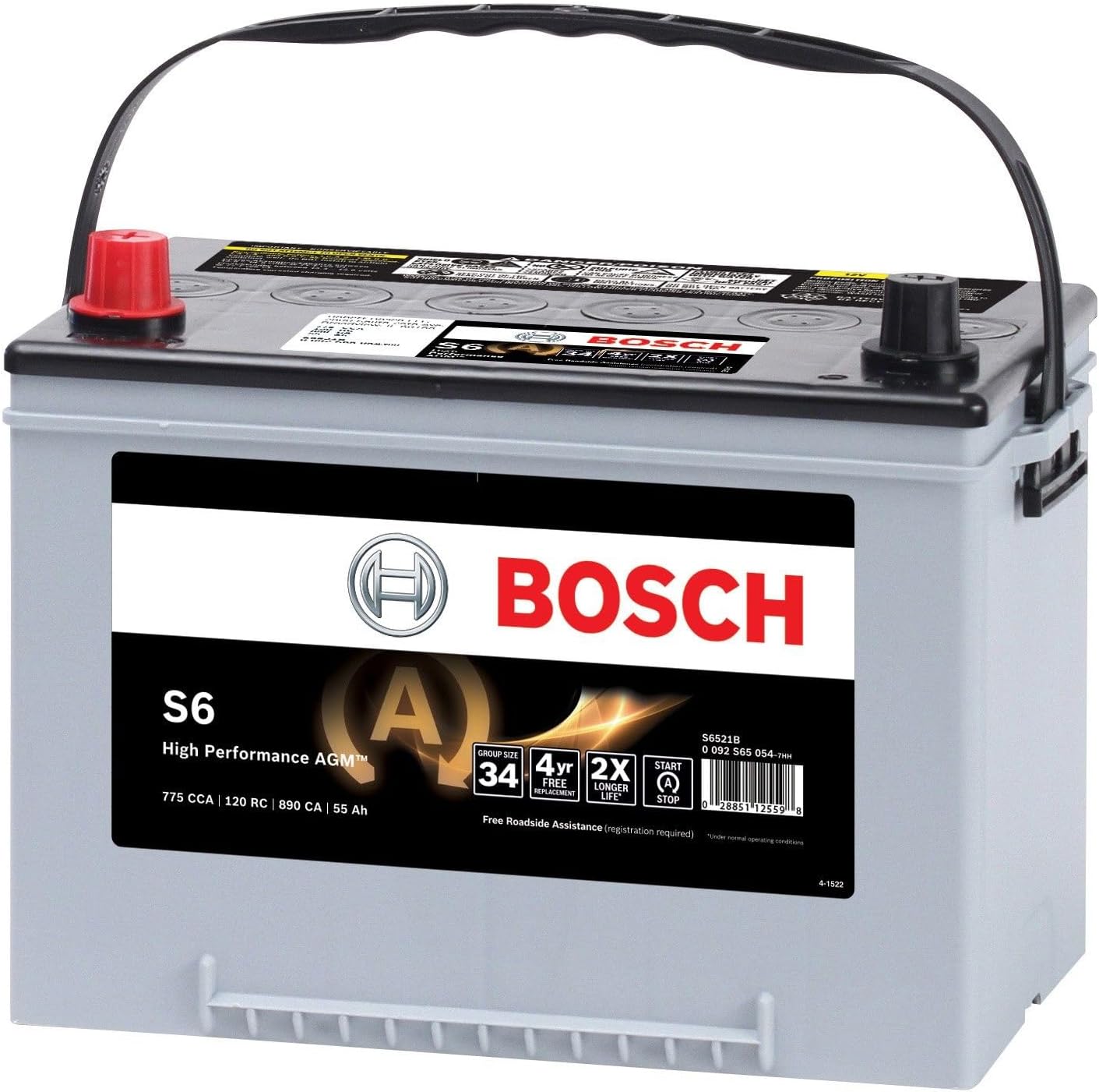 S6521B Vehicle Battery Bosch High Performance Starter Battery