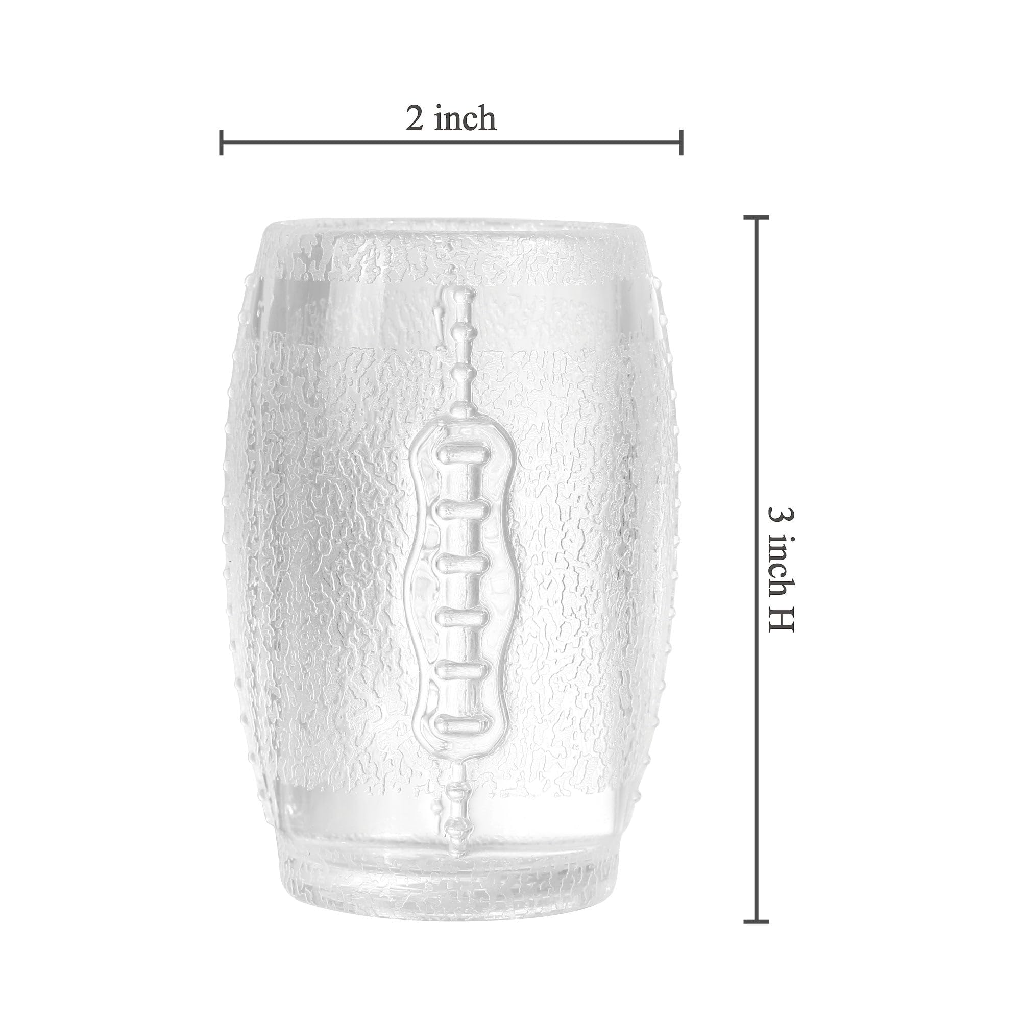 Vasos de chupito de fútbol, vasos reutilizables de plástico acrílico duradero, perfectos para dispensador de chupitos, cualquier licor, degustación, salsa, inmersión y cócteles, 2 3
