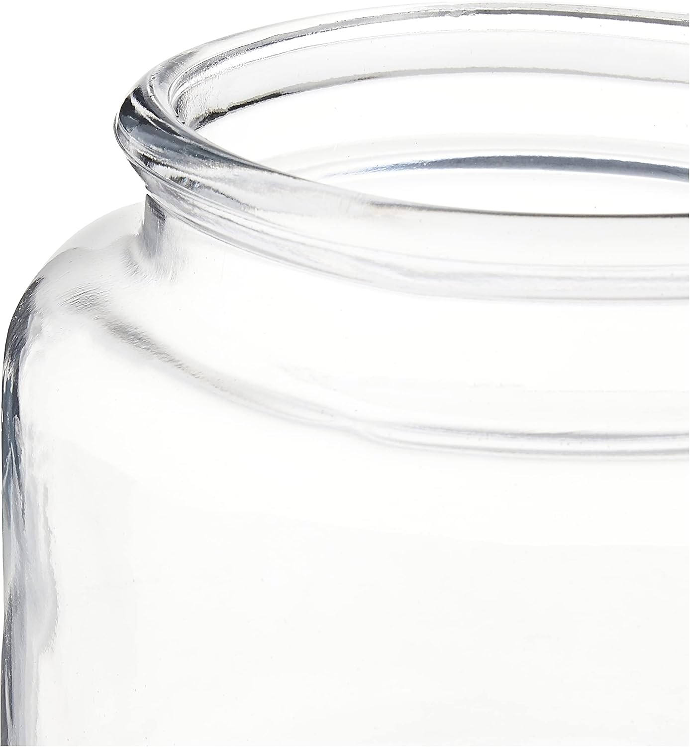 Anchor Hocking Montana Glass Jars with Fresh Sealed Lids, Black Metal, 48 oz (Set of 4) -