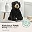 Bearington Asher Plush Black Bear Stuffed Animal - 13 Soft and Cuddly Teddy Bear Plush Toy with Lifelike Details for Babies and Animal Lovers - Adorable Companion Gift for Kids and Toddlers