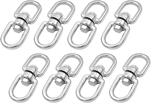 Miniatura 12 de Columpio giratorio de acero inoxidable M12 304 de alta resistencia, dispositivo giratorio de 360 grados, accesorio para colgar para columpio