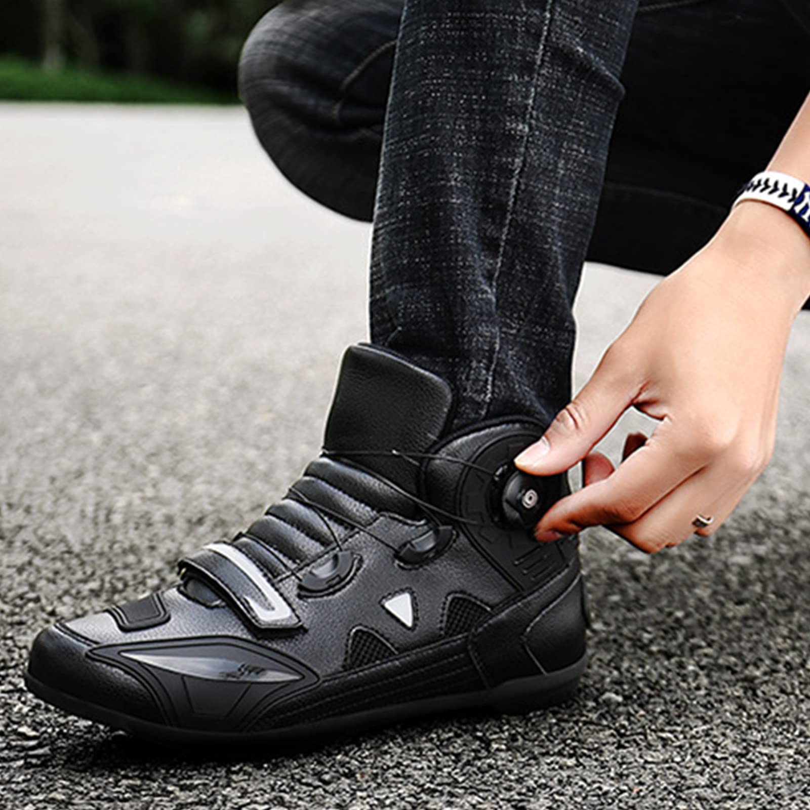 Motorradschuhe Herren WUHX Motorradschuhe Damen, Ru Produktbild-Vorschau 12