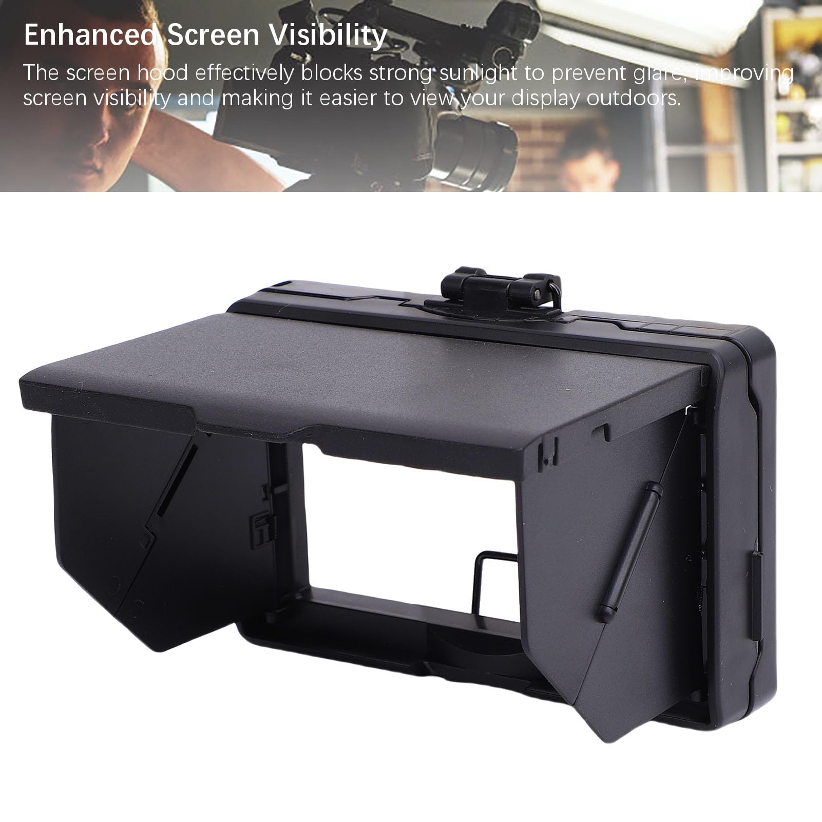 LCD-Kamera-Bildschirmhaube, Sonnenschutz, blendfreie Sucherabdeckung für kompatible Kameras