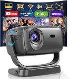 Vidéoprojecteur 4K [Focus Électrique/180°Tourner] 26000Lux Projecteur Home Cinéma avec WiFi 6 et Bluetooth,Zoom,Correction Trapèze,Natif 1080P Rétroprojecteur pour Smartphone iOS/Android - 1