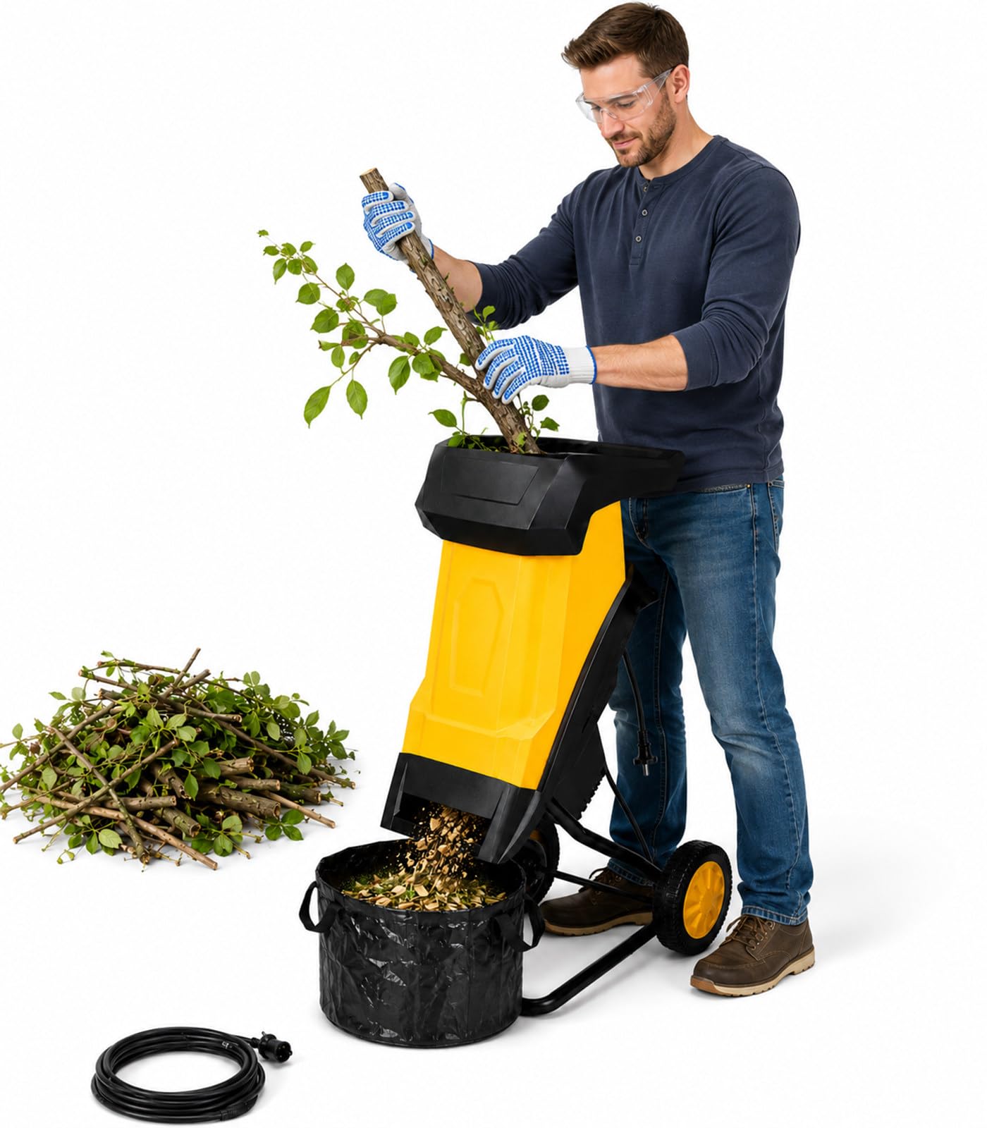 Broyeur De Branches électrique 2500 W 20m