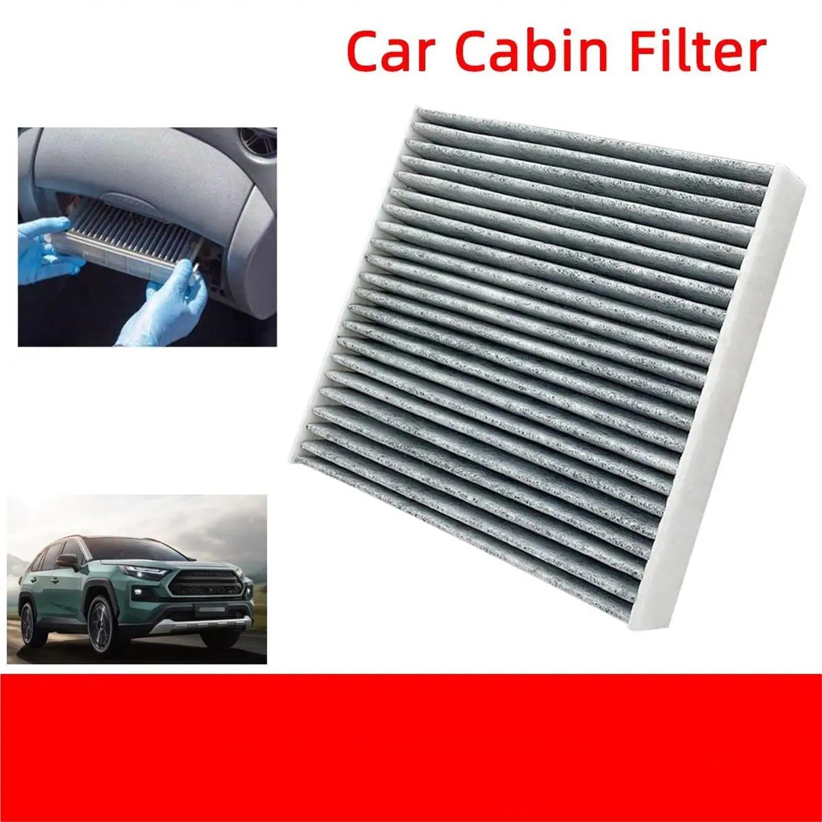 Filtro Habitáculo Para Toyota Para RAV4 2019-2024 Filtro Aire Cabina Coche Filtros Automáticos Fibra Carbono CF12157 87139-0E040 87139-0R030 87139-26010