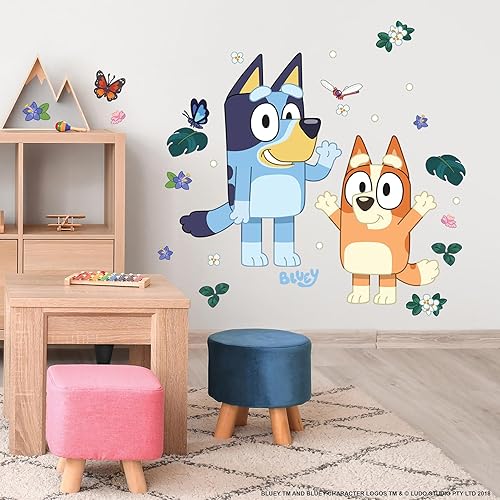 Miniatura 9 de Bluey Family and Friends - Calcomanías de pared para despegar y pegar, RMK5457SCS