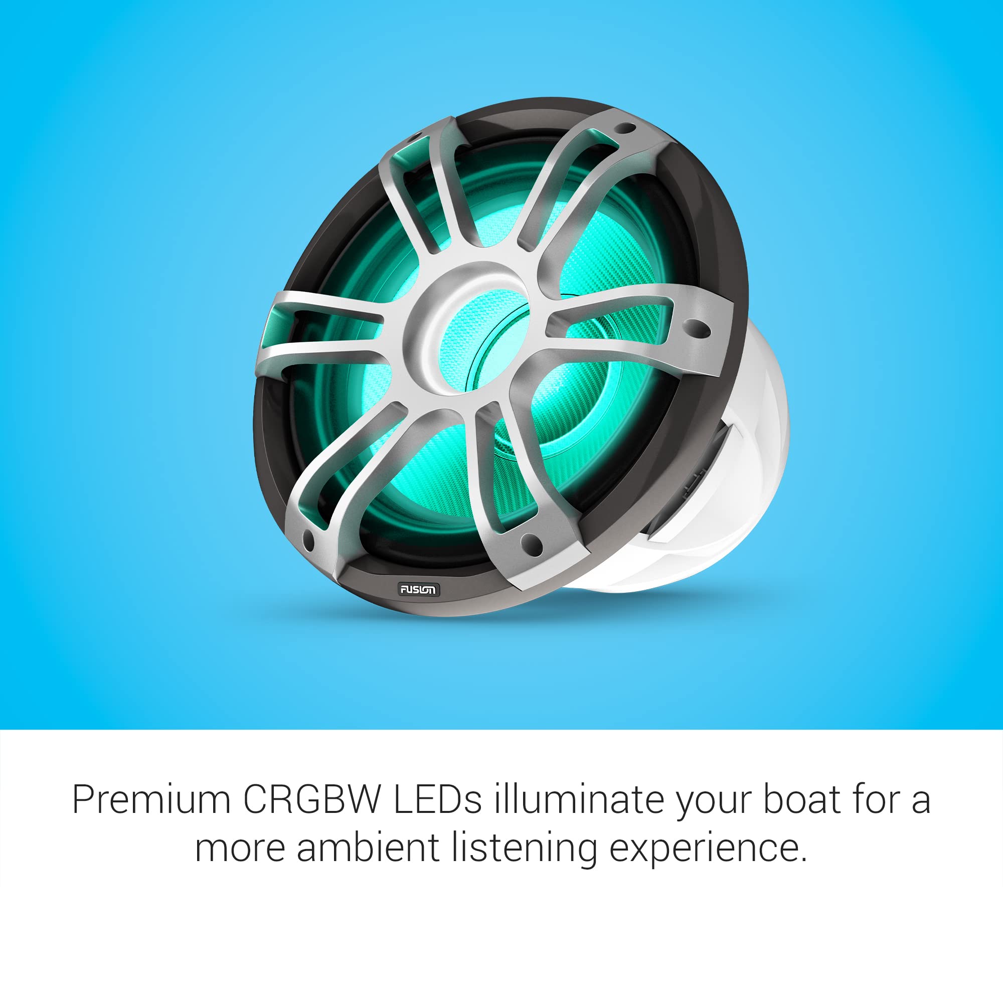 Fusion Signature Series 3i Marine Subwoofer (Gray, Sports Grille) 10 - View #12