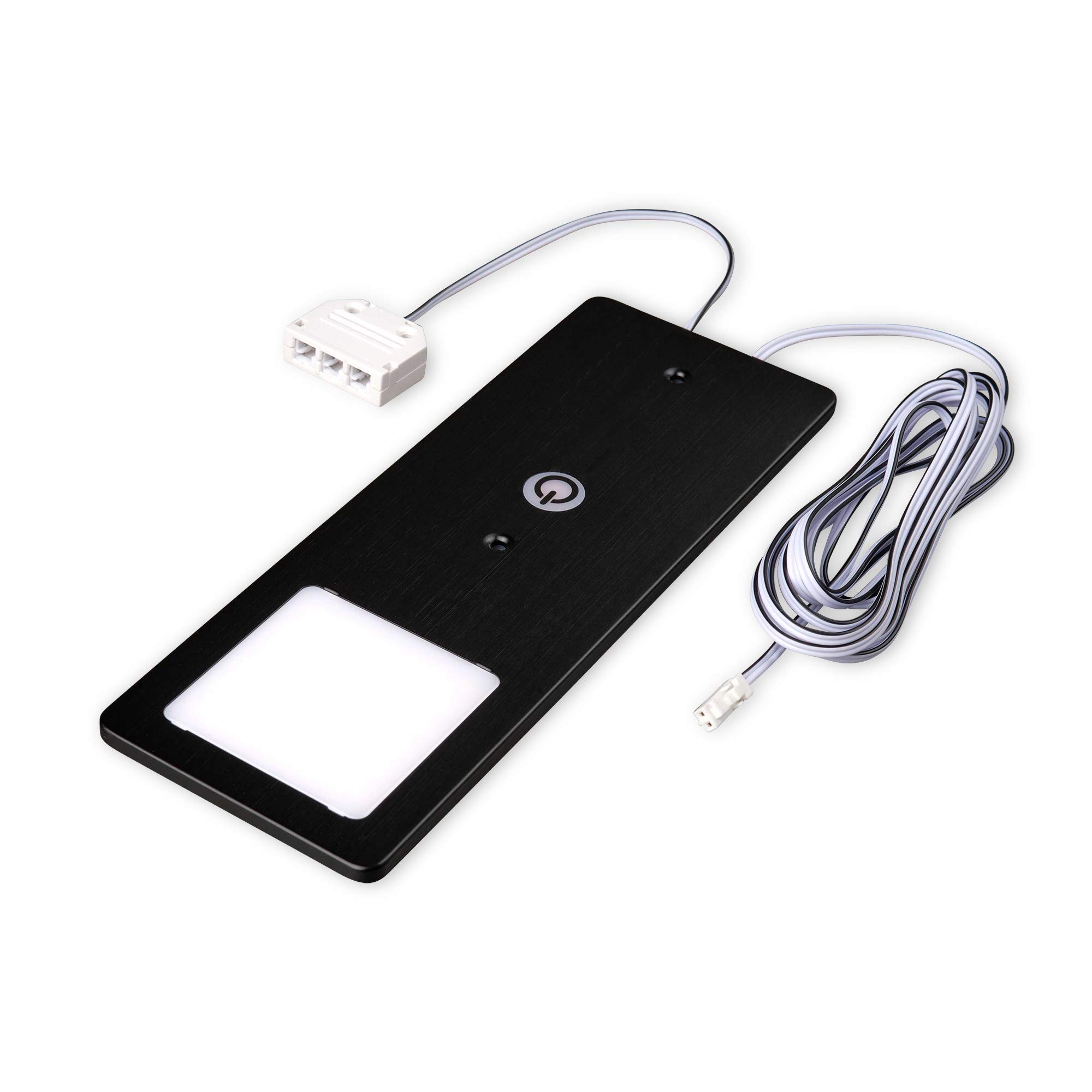 kalb | LED Unterbauleuchten schwarz 5W- sehr flache Küchenleuchte mit Touch-Dimmfunktion Einbaustrahler Einbauspot, Auswahl:2er Set neutralweiss
