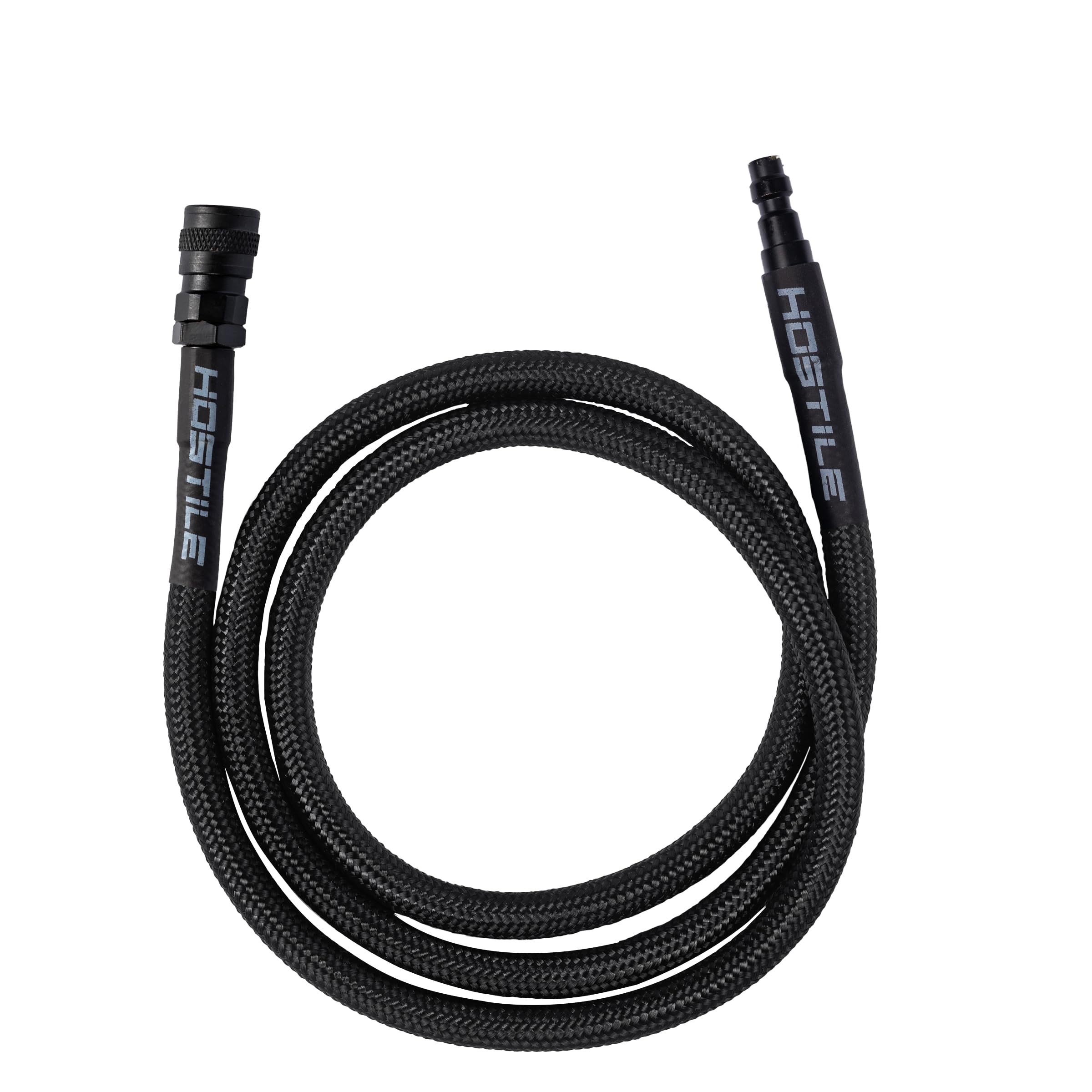 Hostile Airsoft Flex Line Hose 42" Quick-Disconnect for HPA Tanks (Black)