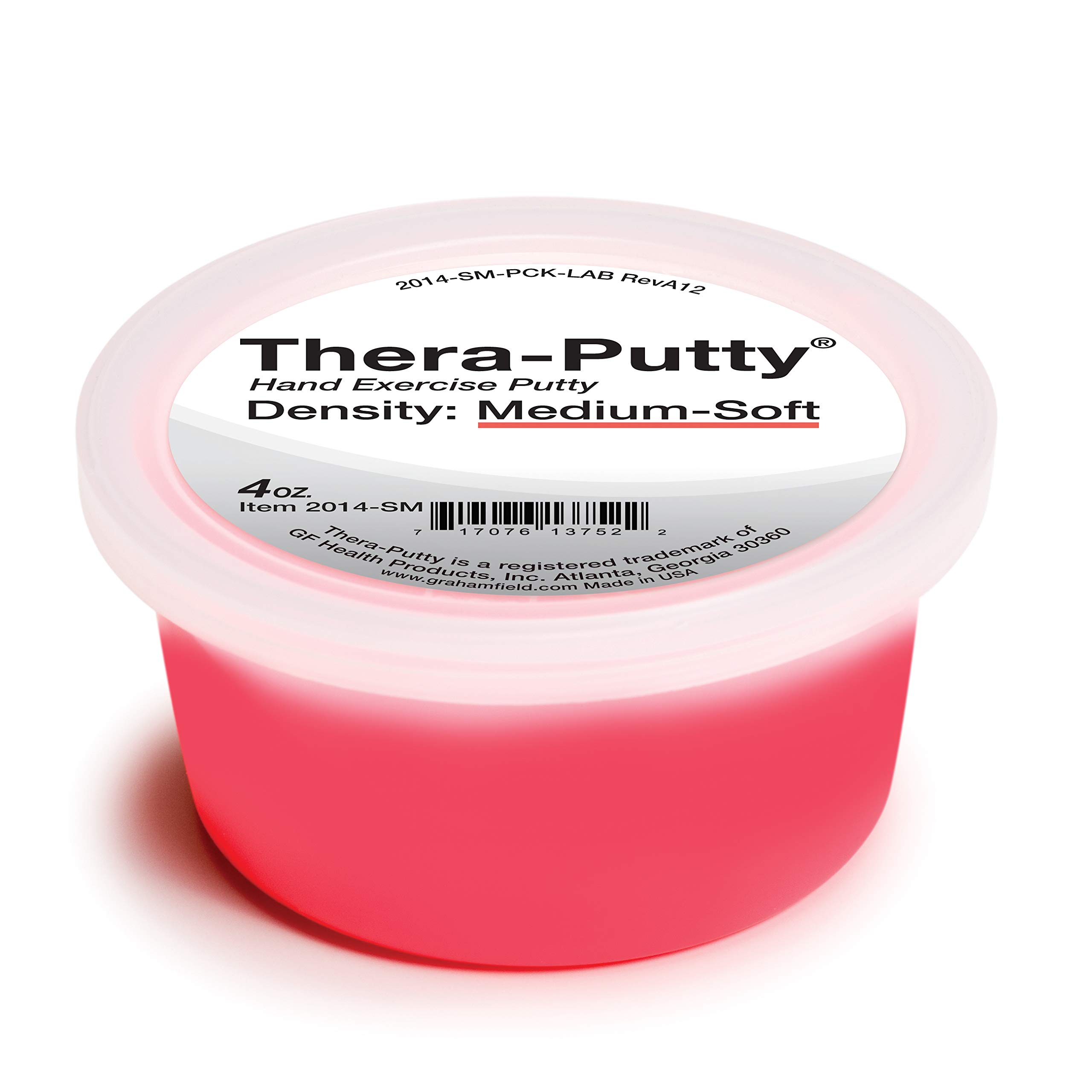 Lumex Thera-Putty for Exercise and Hand Therapy, Soft-Medium, Red, 4 oz, 2014-SM